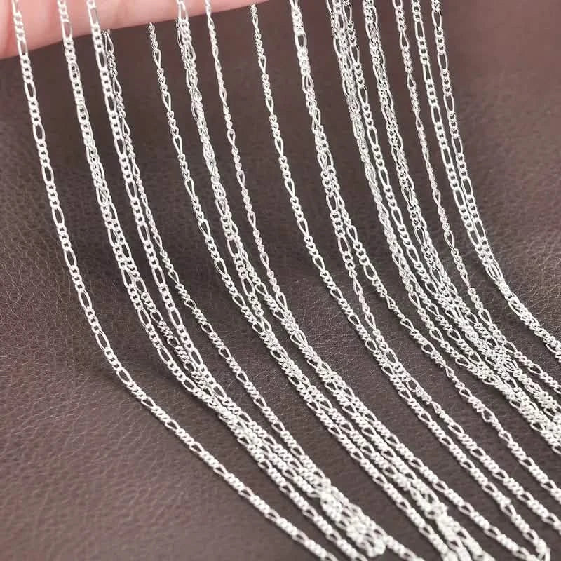 Exquisite Copper Necklace Chain, 16–30in Adjustable, 925 Silver Plated 3