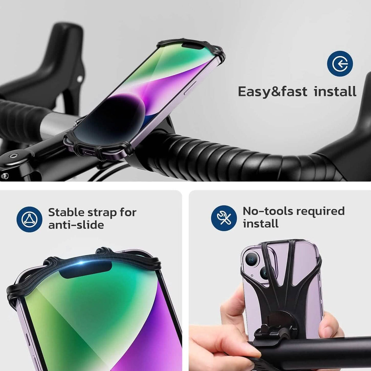360° Rotatable Waterproof Bike Phone Mount 5