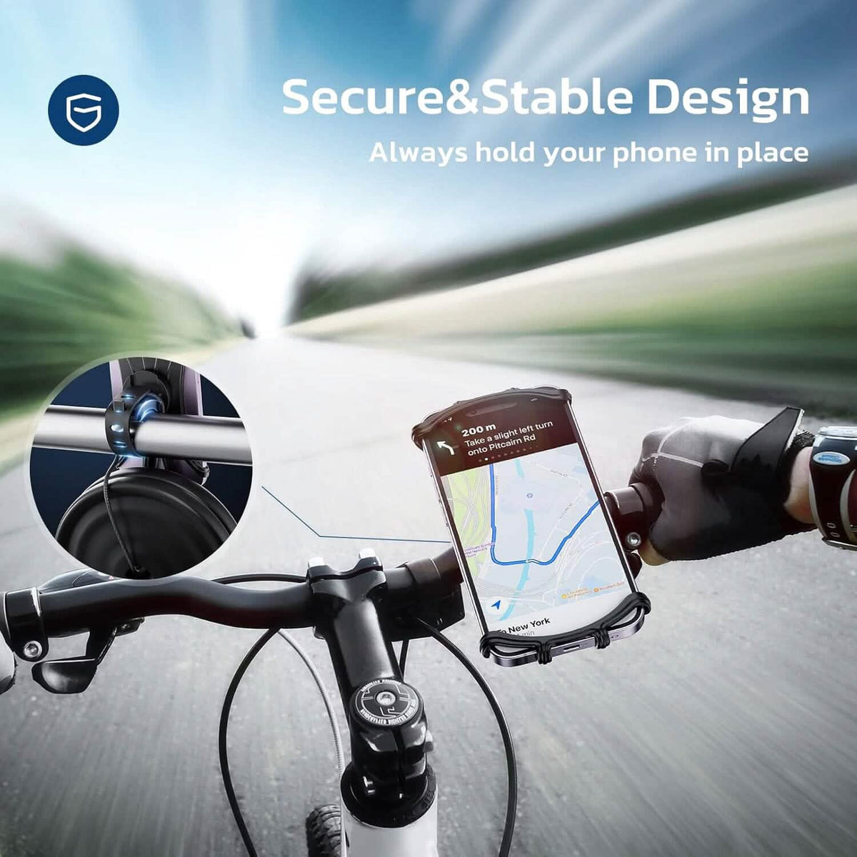 360° Rotatable Waterproof Bike Phone Mount 4