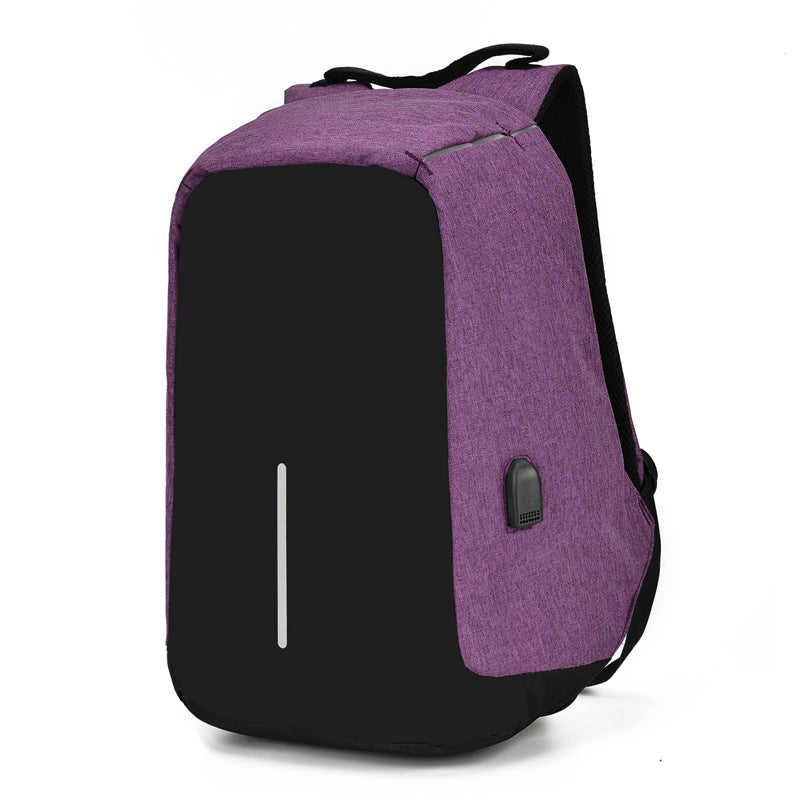 fashion new anti-theft backpack casual backpack business men multi-function USB backpack 10