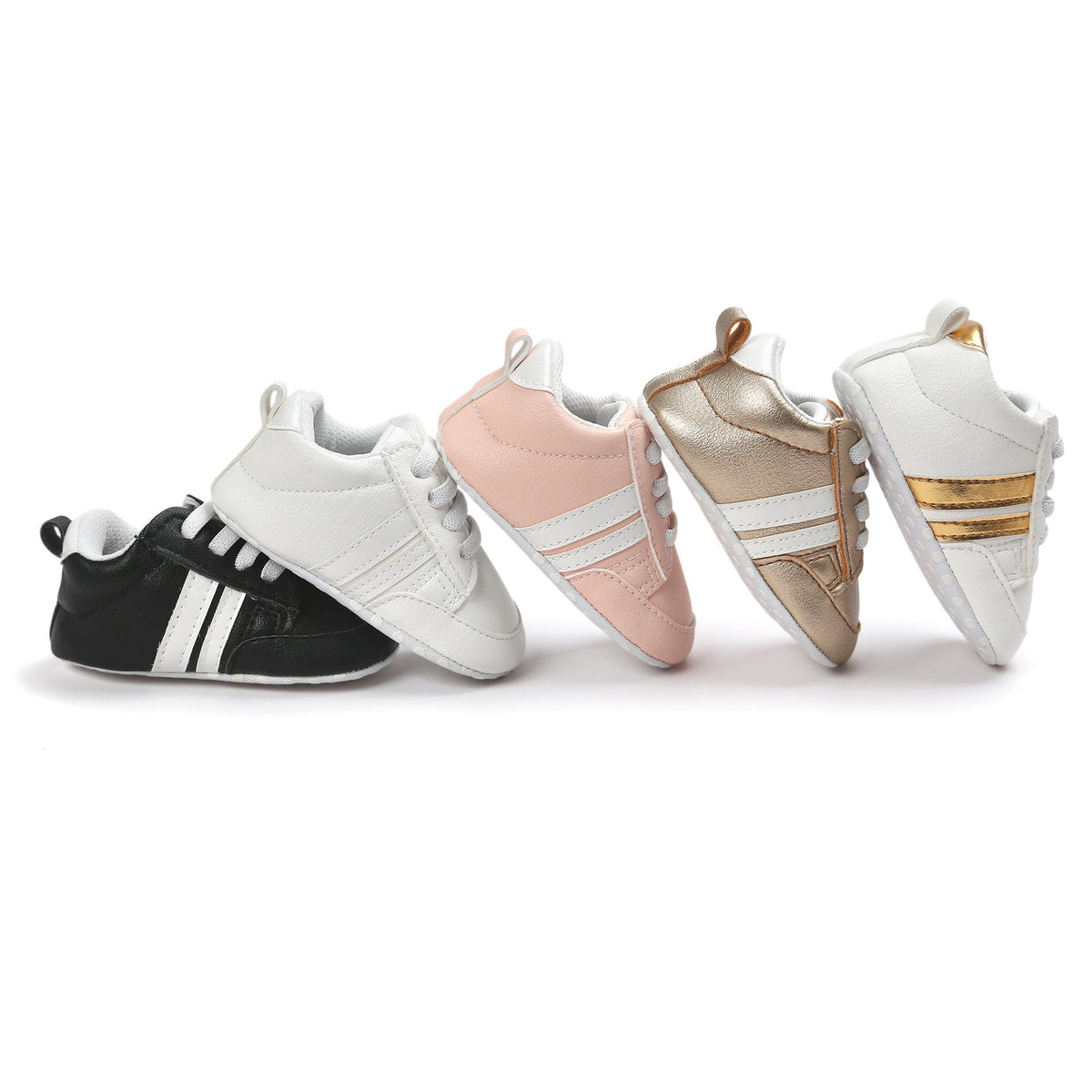 Baby Boy Girl Moccasins Shoes Infant PU Leather Non-slip Soft Newborn Sneakers 3