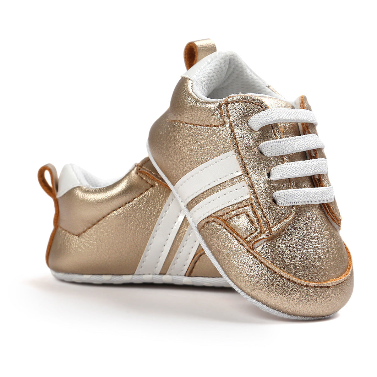 Baby Boy Girl Moccasins Shoes Infant PU Leather Non-slip Soft Newborn Sneakers 22