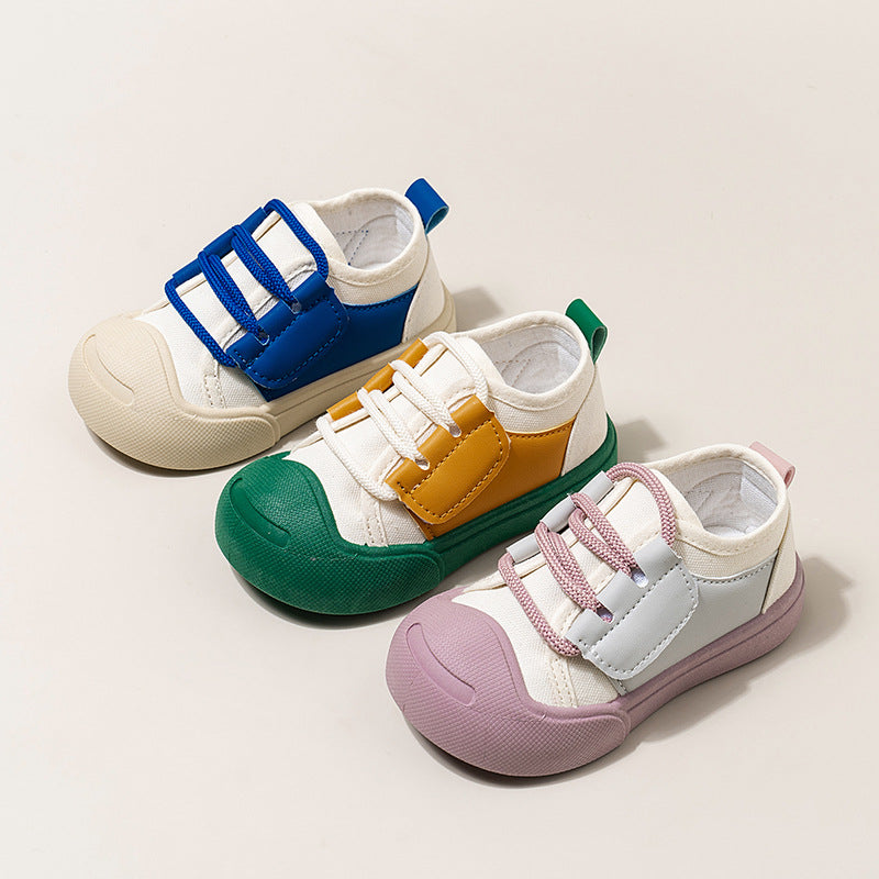 Dopamine Color Matching For Children Canvas Shoes 1