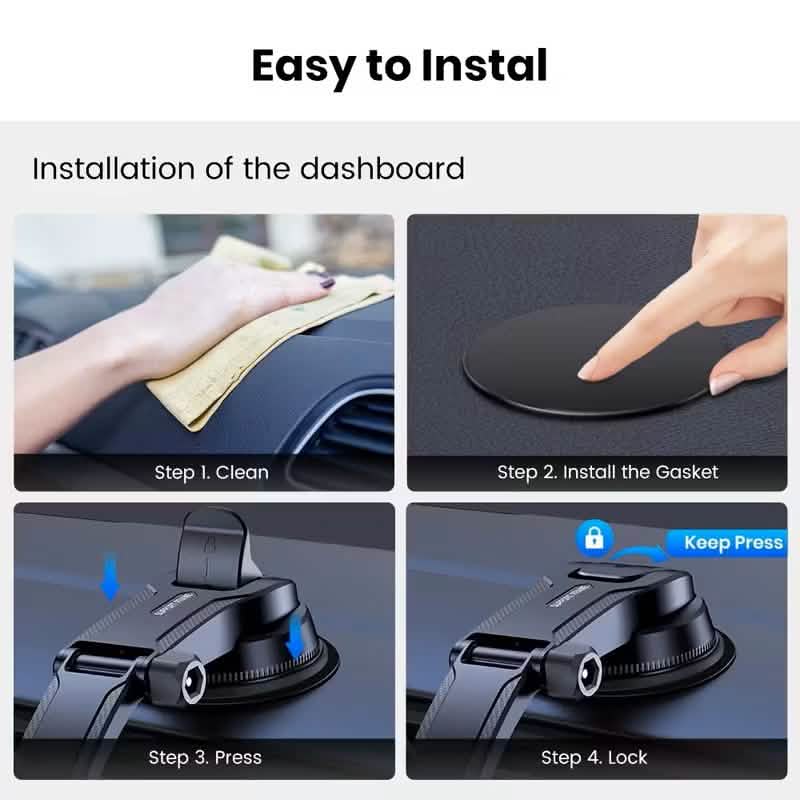 TOPK D38C Car Phone Holder – Adjustable Dashboard Mount 4