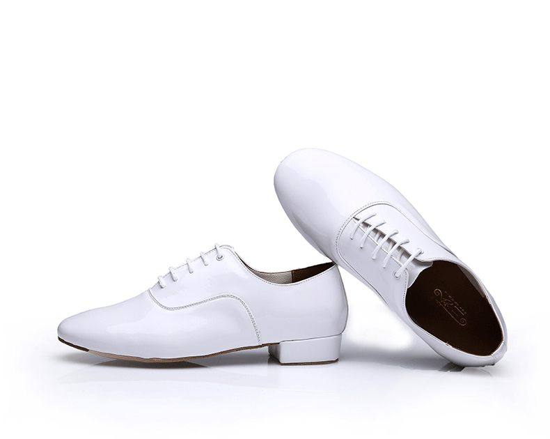 Men's Modern Dancing Shoes Leather Soft Bottom Men's Dance Shoe Latin Dance Shoes Dance Shoe Men's National Standard Square Friendship Dancing 4