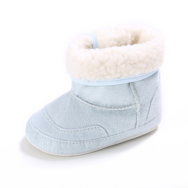 Newborn Baby Girls First Walkers Shoes Infant Toddler Soft Rubber Soled Anti-slip Boots Booties 7