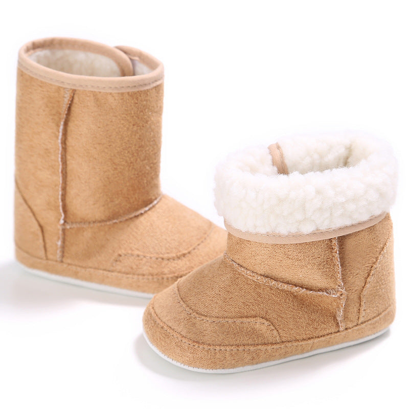 Newborn Baby Girls First Walkers Shoes Infant Toddler Soft Rubber Soled Anti-slip Boots Booties 6