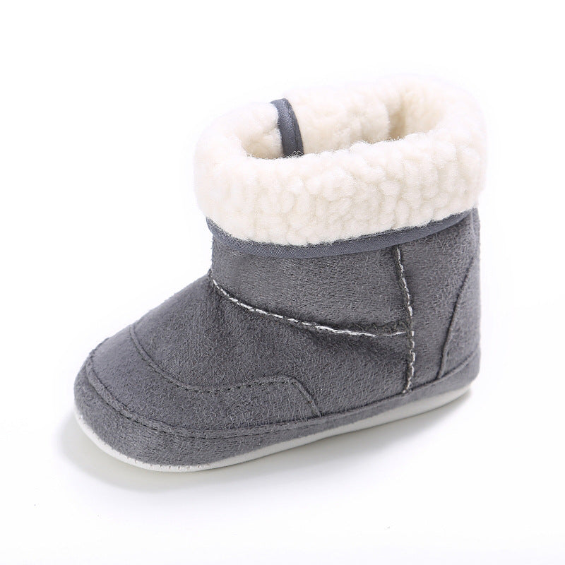 Newborn Baby Girls First Walkers Shoes Infant Toddler Soft Rubber Soled Anti-slip Boots Booties 10