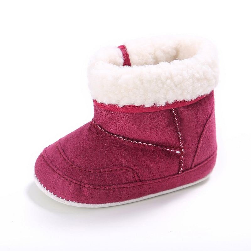 Newborn Baby Girls First Walkers Shoes Infant Toddler Soft Rubber Soled Anti-slip Boots Booties 12