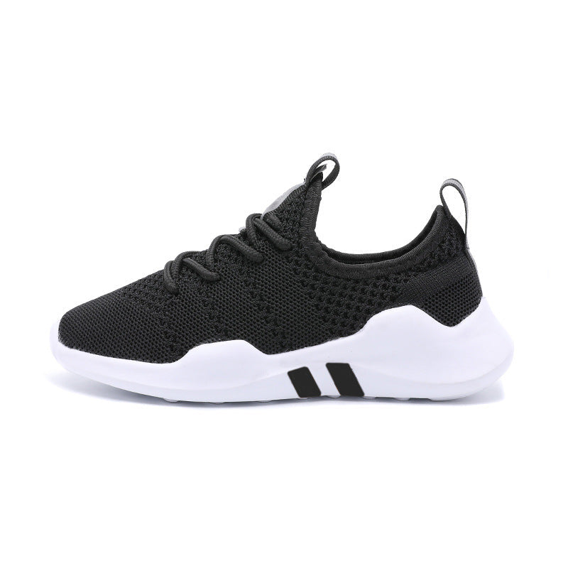 Breathable fly woven children's sports shoe 1