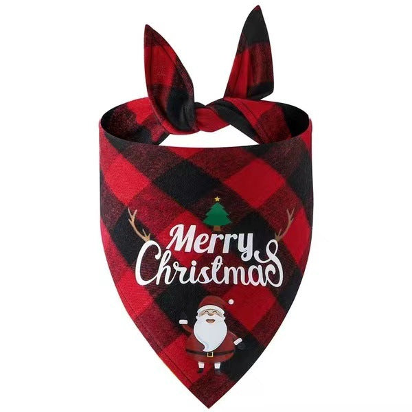 Christmas Day Border Protection Pet Small, Medium, and Large Dogs, Dogs, Cats, Teddy Triangular Towels, Water Jars 8