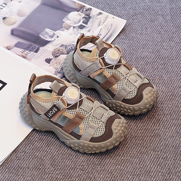 2025 New Summer Hollow Breathable Sandals, Ultra Light Soft Sole Dad Sneakers, Unisex Boys Girls Casual Sports Sandals 2