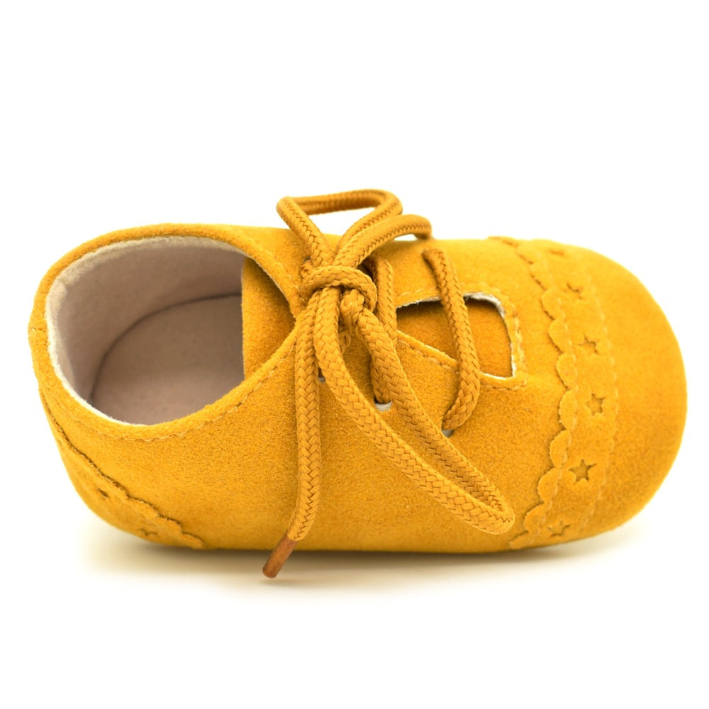 Spring And Autumn Lace Leisure, 0-1 Year Old Baby Toddler Shoes, Soft Soles Baby Shoes 8