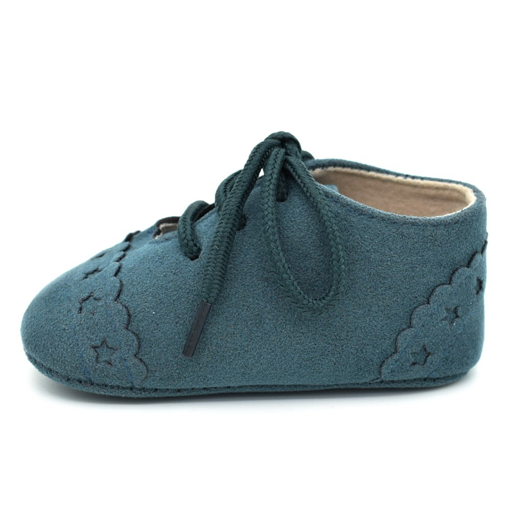 Spring And Autumn Lace Leisure, 0-1 Year Old Baby Toddler Shoes, Soft Soles Baby Shoes 4