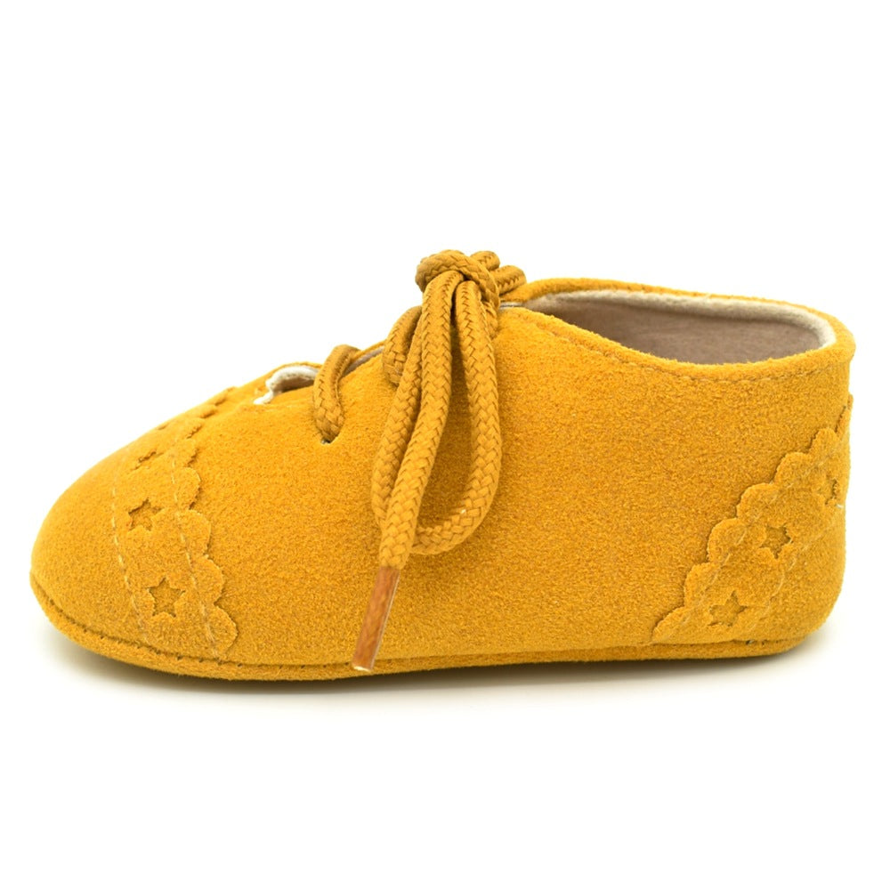 Spring And Autumn Lace Leisure, 0-1 Year Old Baby Toddler Shoes, Soft Soles Baby Shoes 2