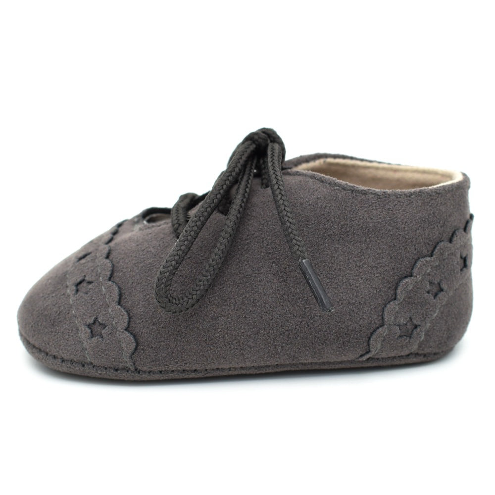 Spring And Autumn Lace Leisure, 0-1 Year Old Baby Toddler Shoes, Soft Soles Baby Shoes 5