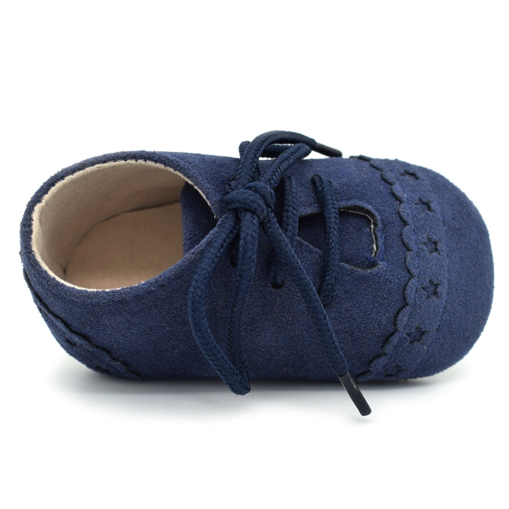 Spring And Autumn Lace Leisure, 0-1 Year Old Baby Toddler Shoes, Soft Soles Baby Shoes 7