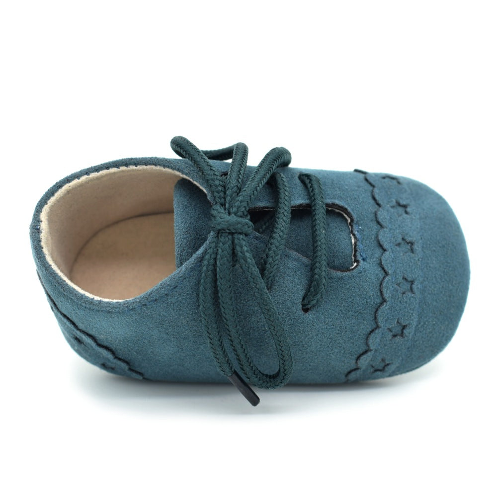 Spring And Autumn Lace Leisure, 0-1 Year Old Baby Toddler Shoes, Soft Soles Baby Shoes 6