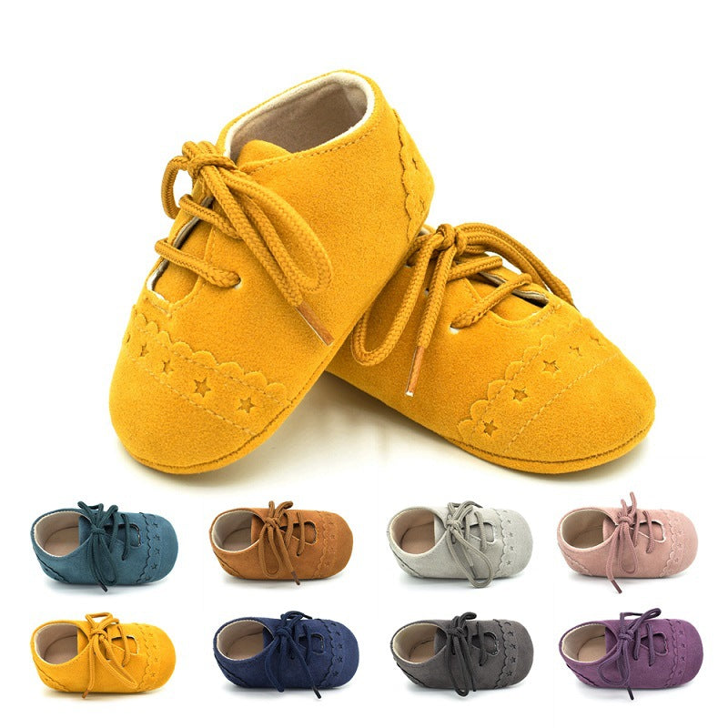 Spring And Autumn Lace Leisure, 0-1 Year Old Baby Toddler Shoes, Soft Soles Baby Shoes 1