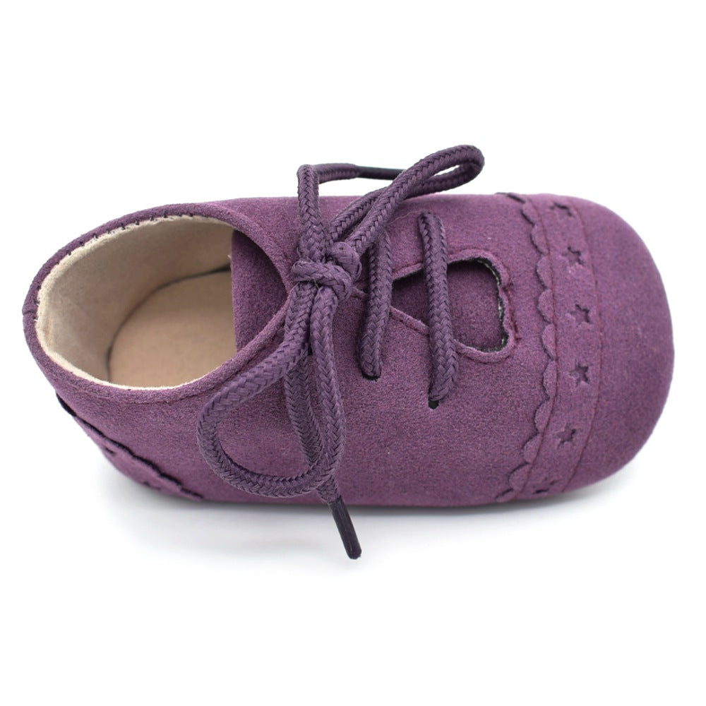 Spring And Autumn Lace Leisure, 0-1 Year Old Baby Toddler Shoes, Soft Soles Baby Shoes 12