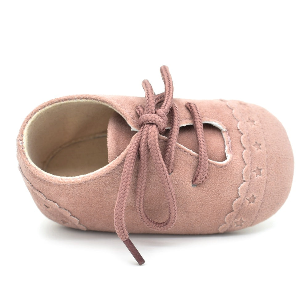 Spring And Autumn Lace Leisure, 0-1 Year Old Baby Toddler Shoes, Soft Soles Baby Shoes 13