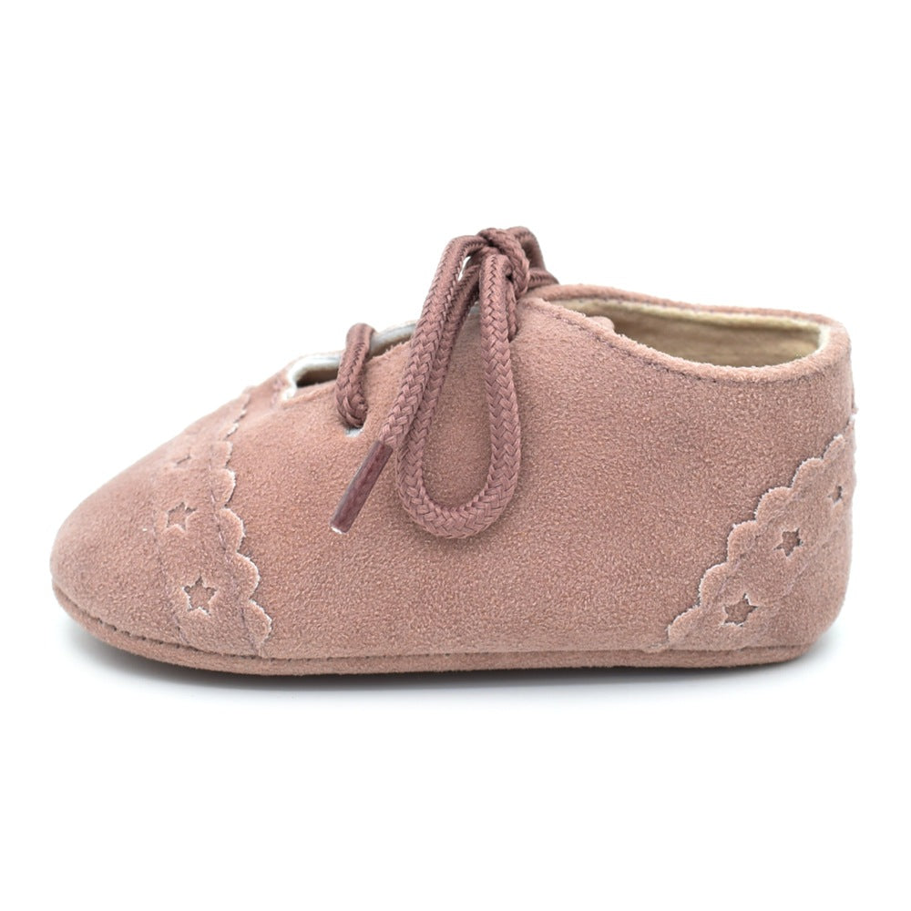 Spring And Autumn Lace Leisure, 0-1 Year Old Baby Toddler Shoes, Soft Soles Baby Shoes 3