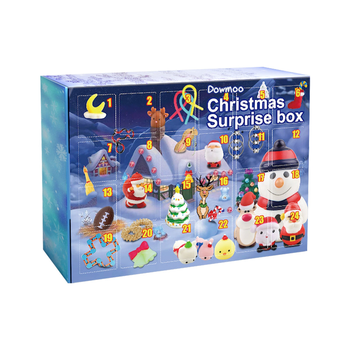 Christmas Surprise Blind Box, Christmas Relief Toys Celebration Atmosphere 24 Random Hidden Blind Box Gifts 2