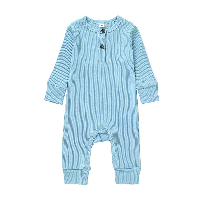 New Baby Jumpsuit Sunken Stripe Trousers Romper Western Style 17