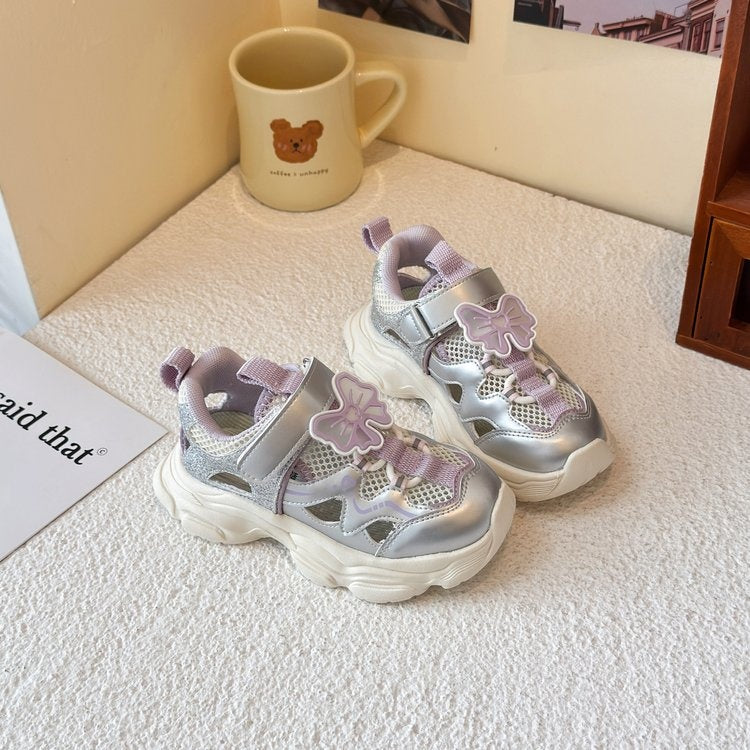 2026 Spring & Autumn New Girls' Sneakers, Fashion Versatile Casual Sandal Sneakers, Korean Dad Shoes, Breathable Closed Toe Design 5