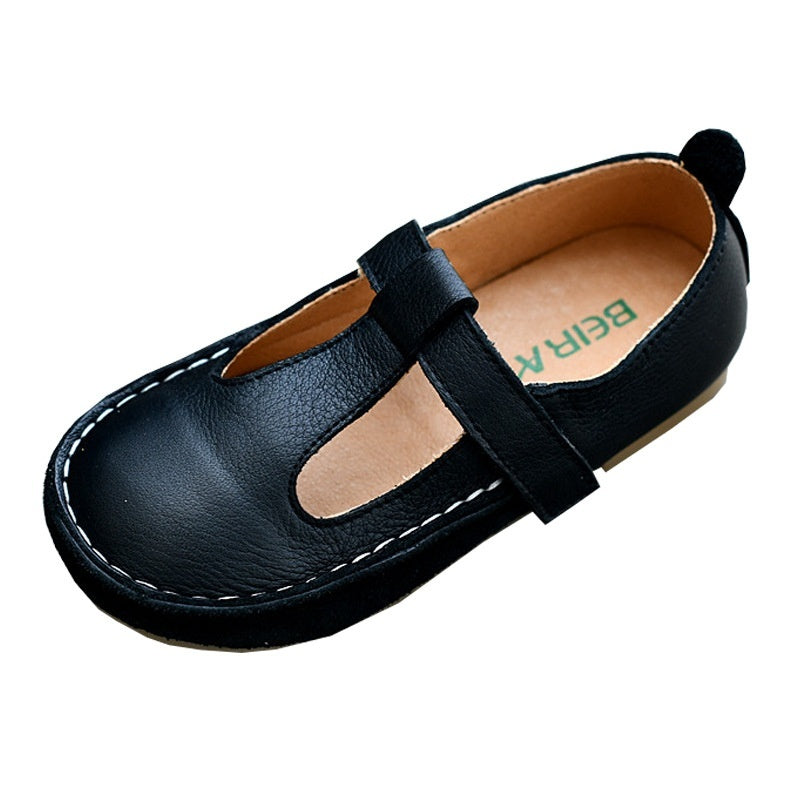 Children's Genuine Leather Soft Calf Leather Shoes Casual Baby Shoes 5
