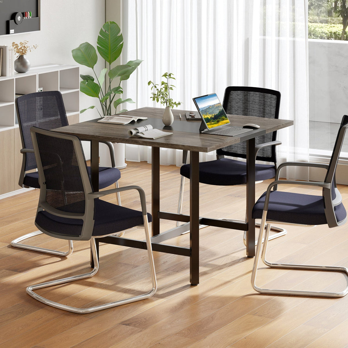39.5" Square Conference Table with Thickened Tabletop 9