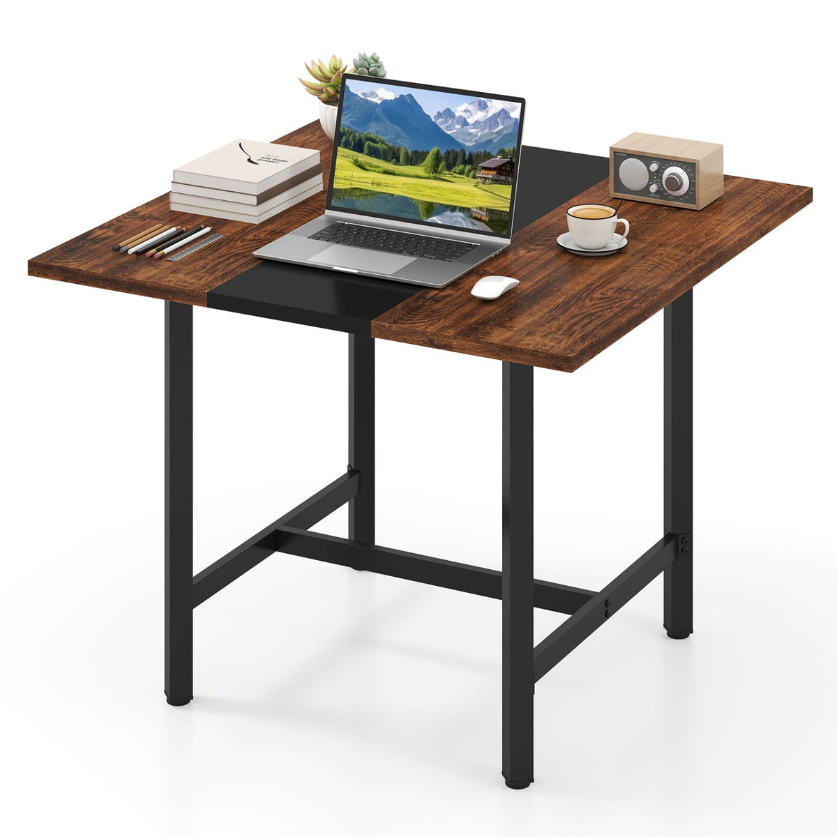 39.5" Square Conference Table with Thickened Tabletop 4