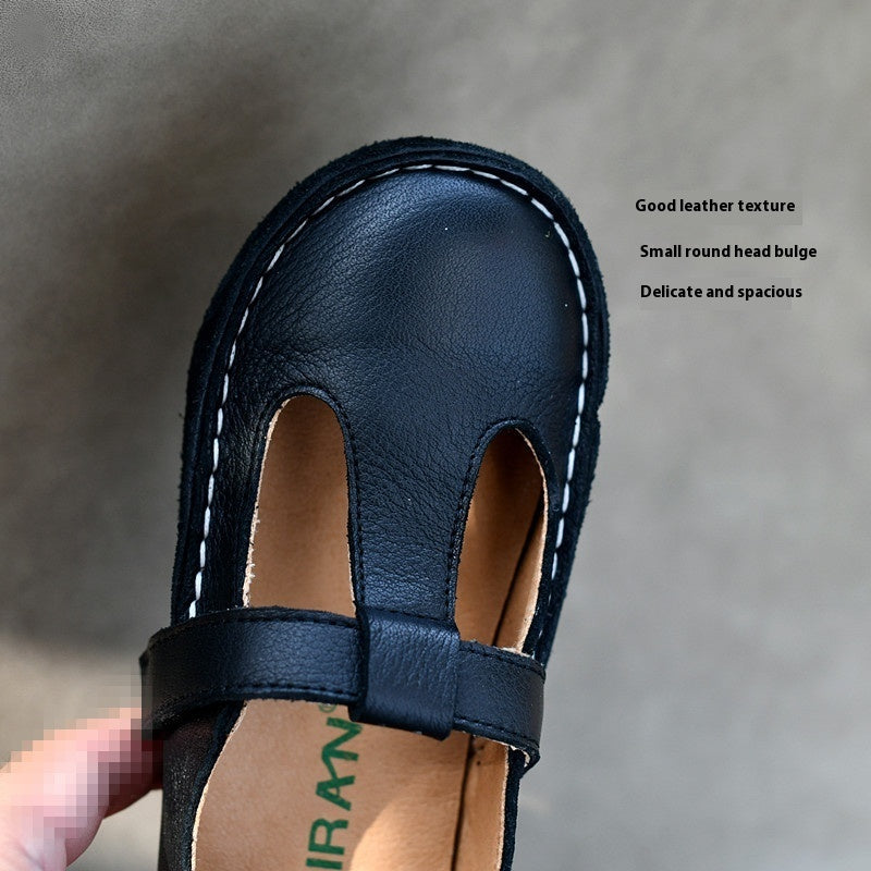 Children's Genuine Leather Soft Calf Leather Shoes Casual Baby Shoes 4
