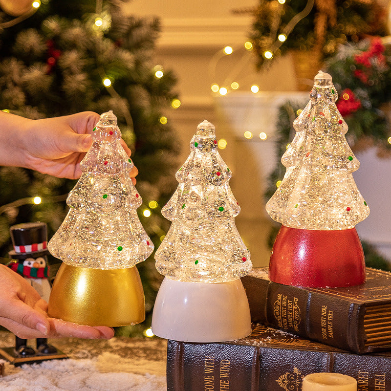 Christmas decorations, Christmas trees, crystal balls, music boxes, Christmas snowflakes, music lights, Christmas gifts, night lights 2