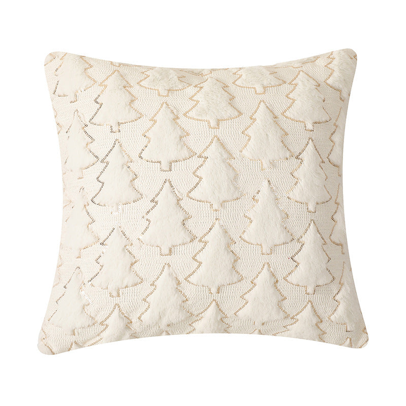 pillow bedroom headboard cushion Christmas tree romantic plush pillowcase ﻿ 4