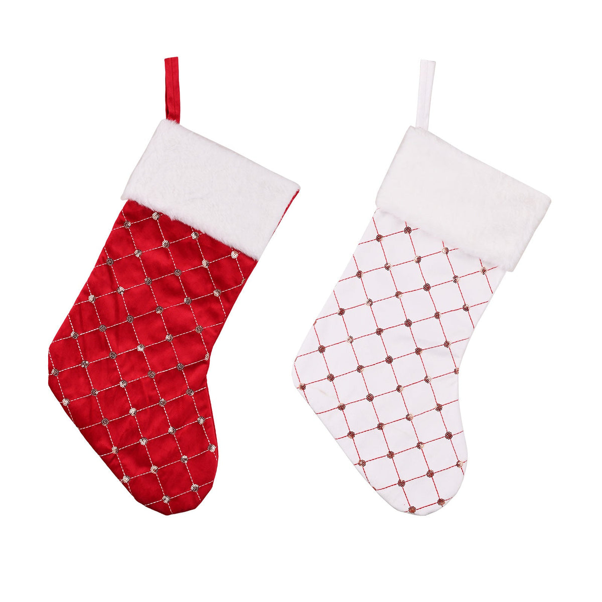 Christmas decoration supplies, high-end Christmas socks, red Christmas stockings, gift bags, tree hanging gift socks 1