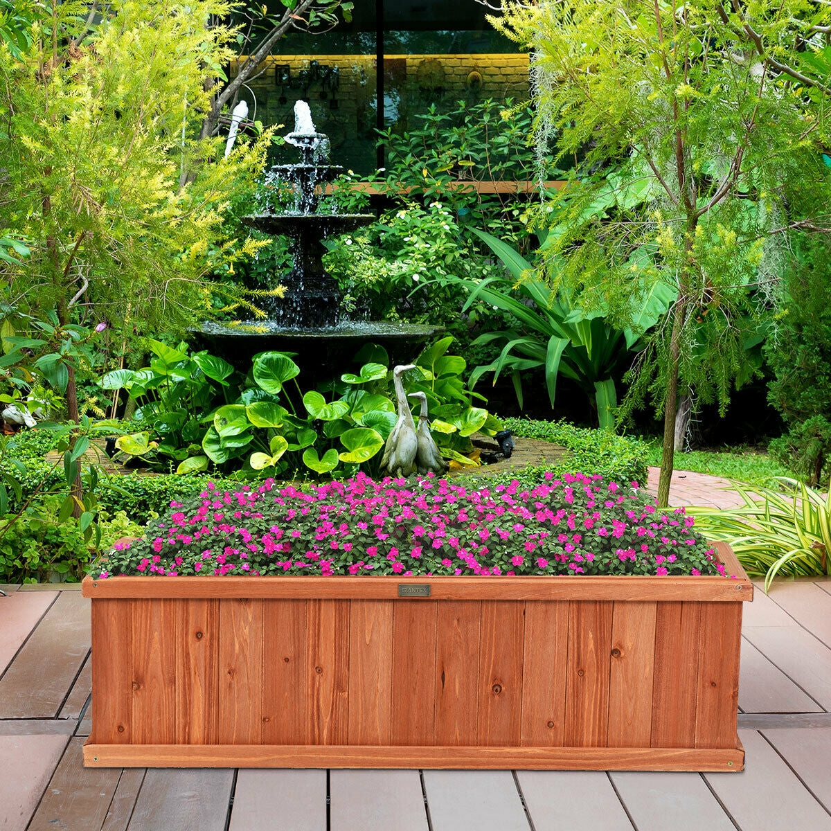 Wooden Decorative Planter Box for Garden Yard and Window 1
