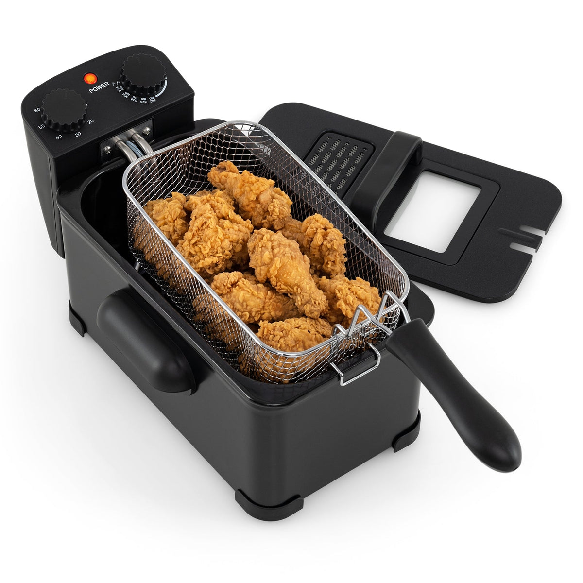 3.2 Quart Electric Stainless Steel Deep Fryer with Timer 9