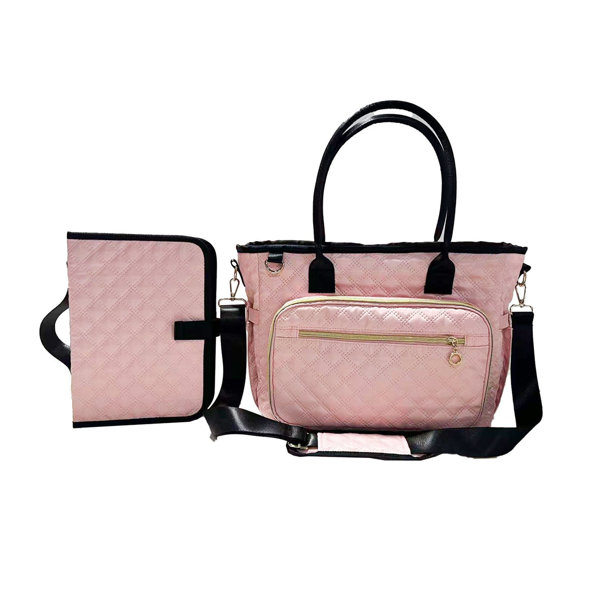 Diaper Bag Baby Outing Backpack Large-Capacity Waterproof Small Square 1