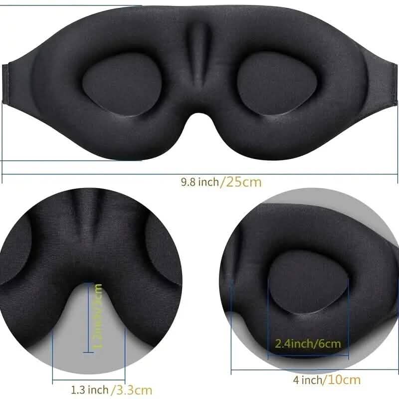 3D Contoured Cup Sleeping Mask and Blindfold 2