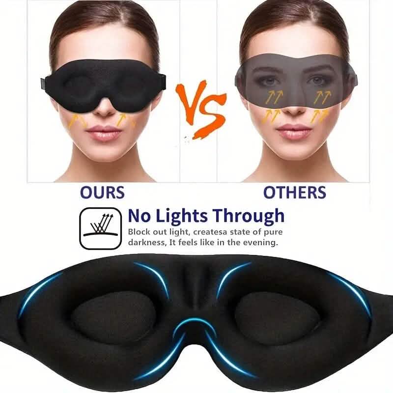 3D Contoured Cup Sleeping Mask and Blindfold 4