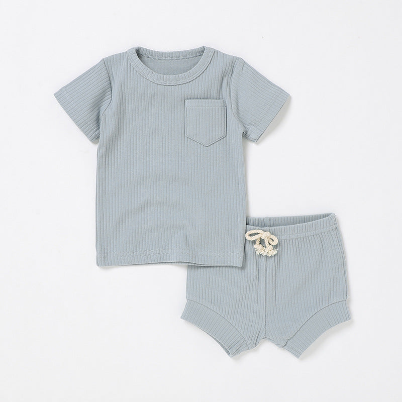 Newborn Short-sleeve And Shorts Set 7