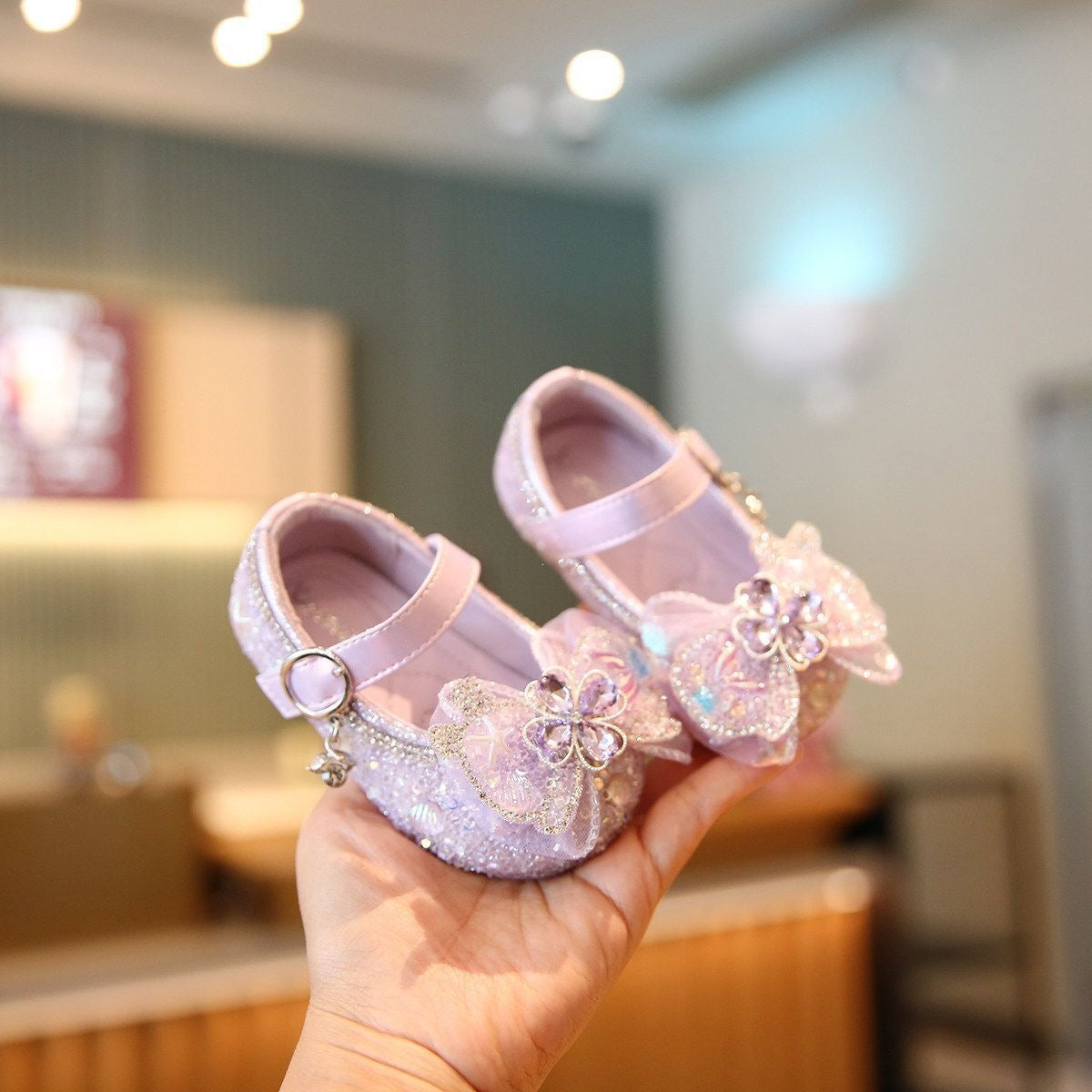 Little Girls Bow-tie Leather Shoes 2