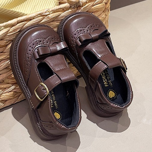 Girls' Leather Shoes, Performance Shoes, Black Dance Shoes, Princess Shoes, Middle-aged Girls' Shoes 4