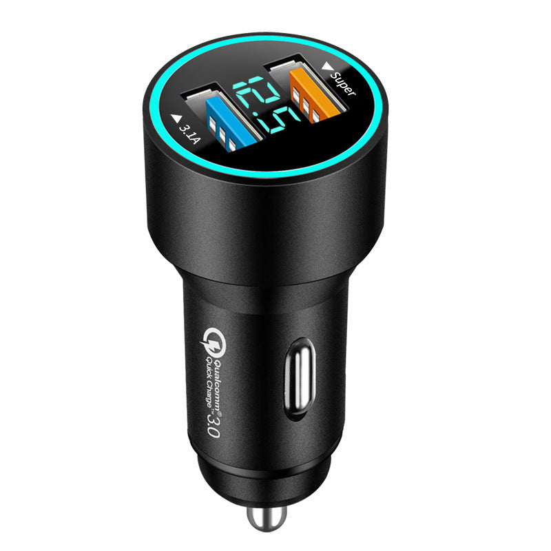Qc30 Car Charger 66W Super Fast Charge Digital Display Car Charger 6