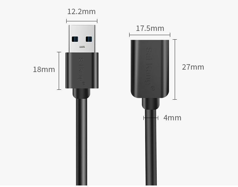 USB 3.0 2.0 Extension Cable, Male To Female High-speed Data Cable 3