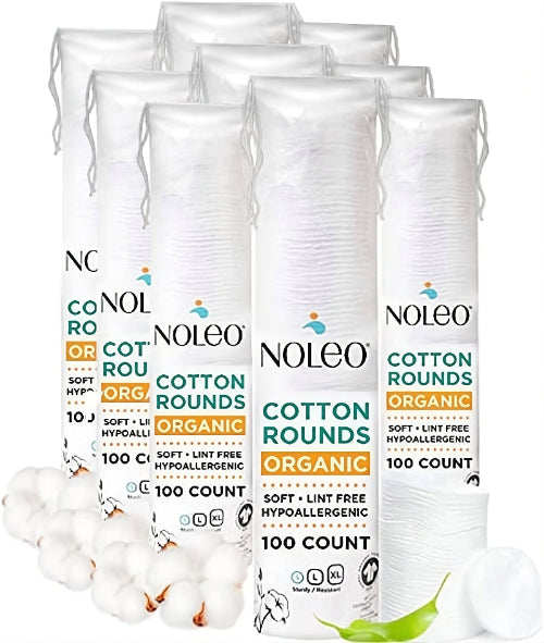 NOLEO Organic Cotton Rounds - Small 2" 2