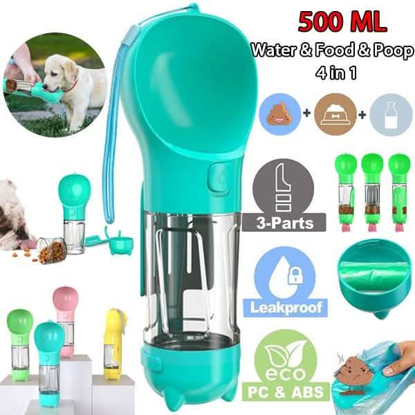 4-in-1 Portable Dog Water Bottle Dispenser 17