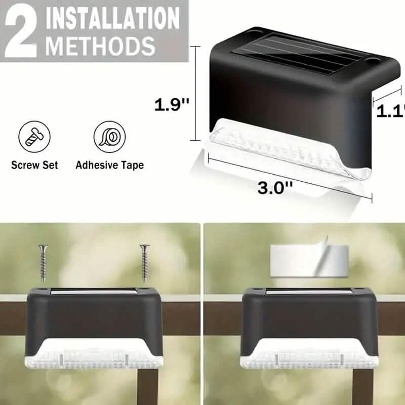 4-Pack: Solar Outdoor Garden Deck Lights 6