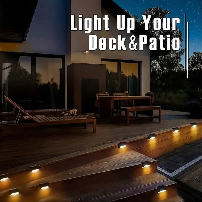 4-Pack: Solar Outdoor Garden Deck Lights 4